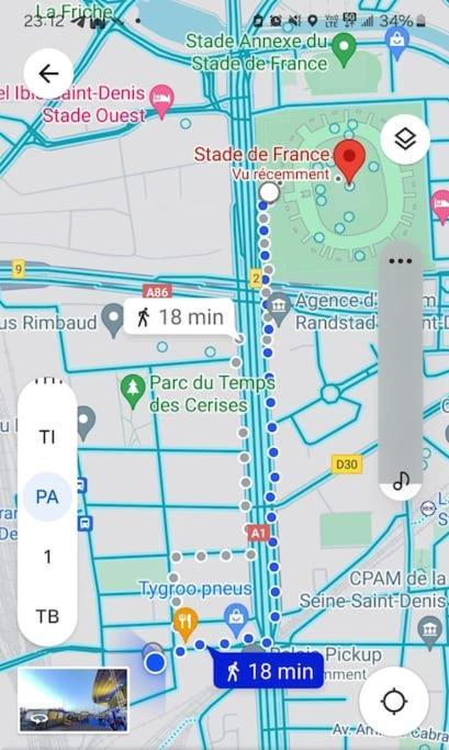 Superbe T2, Paris, Stade De France, Wifi, Parking Saint-Denis  Exterior photo